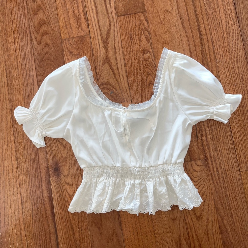 Frilly puffy sleeve princess blouse